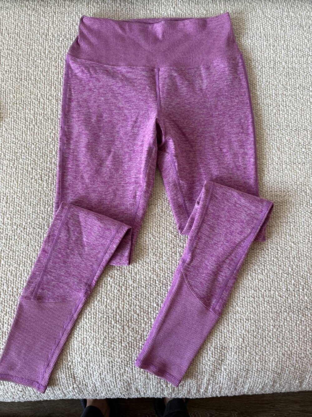 Alo Yoga Alosoft Lavish Bra & High-Waist Lounge Leggings in Electric Violet - Picture 6 of 9